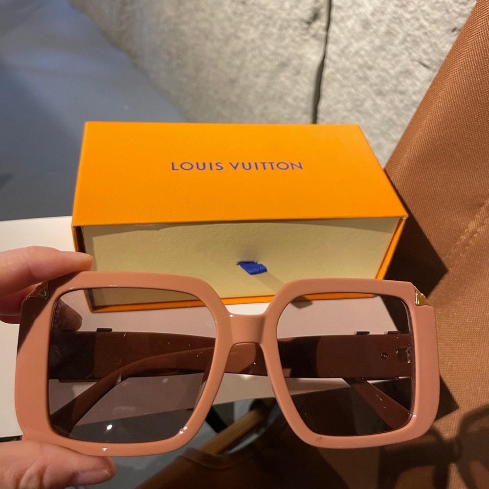 Louis Vuitton Blush Pink Square Sunglasses